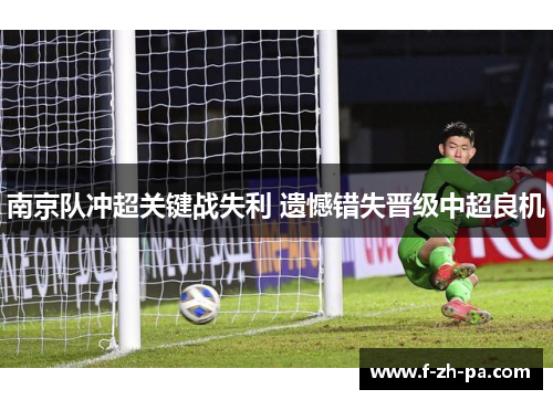 南京队冲超关键战失利 遗憾错失晋级中超良机